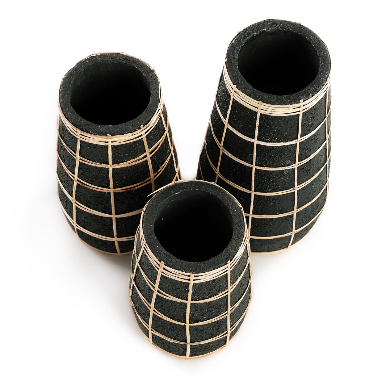 Bazar Bizar De Schattige Vaas - Zwart Natuurlijk - S - Home & Garden > Decor > Vases