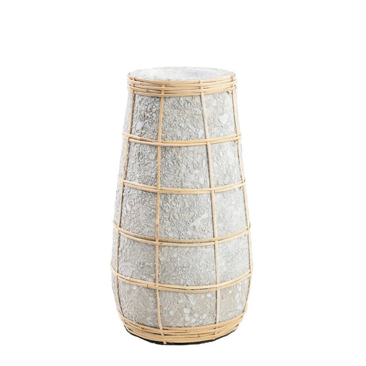 Bazar Bizar De Schattige Vaas - Beton Natuurlijk - M - Home & Garden > Decor > Vases