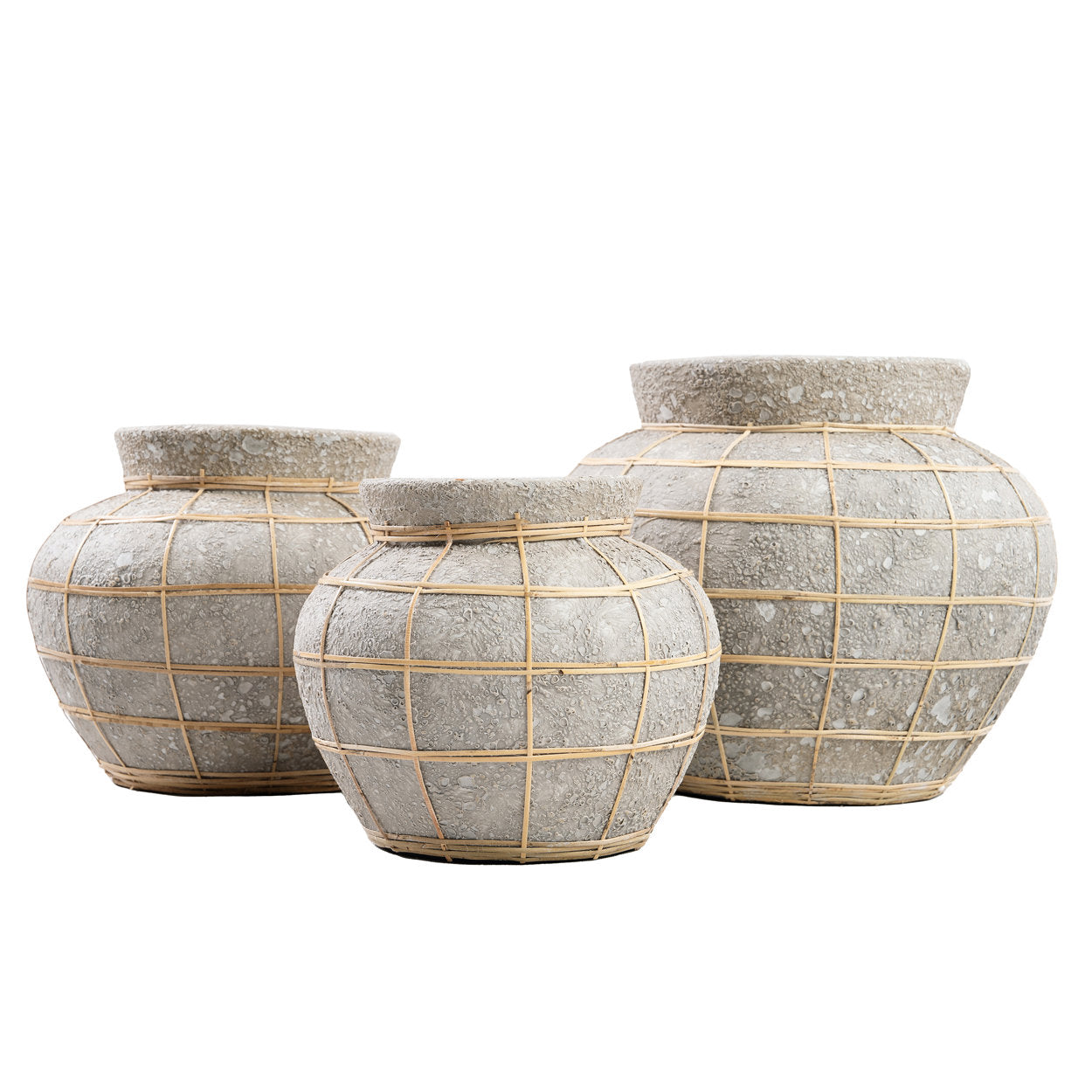 Bazar Bizar De Buikvaas - Beton Natuurlijk - L - Home & Garden > Decor > Vases