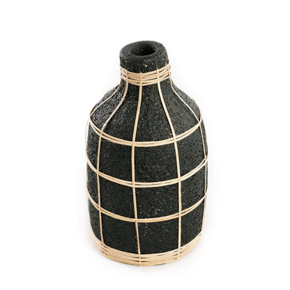 Bazar Bizar De Whoopy Vaas - Zwart Natuurlijk - L - Home & Garden > Decor > Vases
