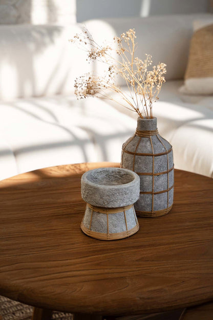 Bazar Bizar De Whoopy Vaas - Beton Natuurlijk - L - Home & Garden > Decor > Vases