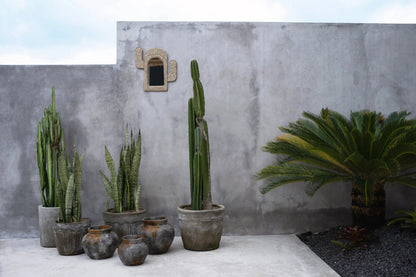 Bazar Bizar De Funky Vaas - Antiek Grijs - M - Home & Garden > Decor > Vases