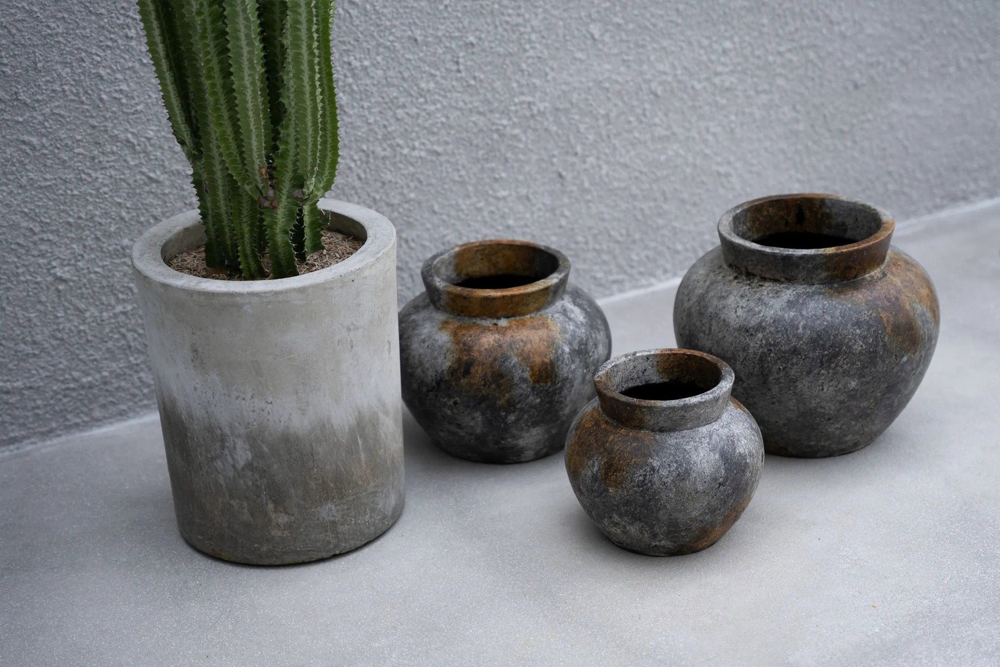 Bazar Bizar De Funky Vaas - Antiek Grijs - M - Home & Garden > Decor > Vases