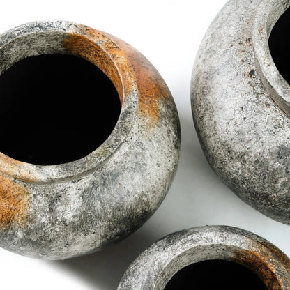 Bazar Bizar De Funky Vaas - Antiek Grijs - M - Home & Garden > Decor > Vases