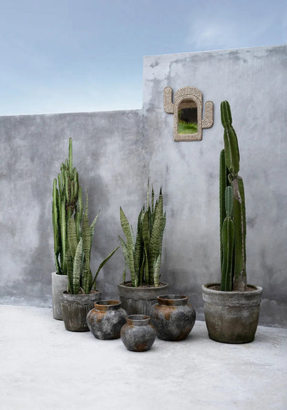 Bazar Bizar De Funky Vaas - Antiek Grijs - S - Home & Garden > Decor > Vases