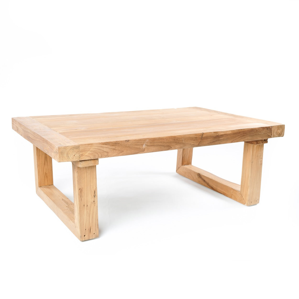 De salontafel van teruggewonnen teakhout - naturel