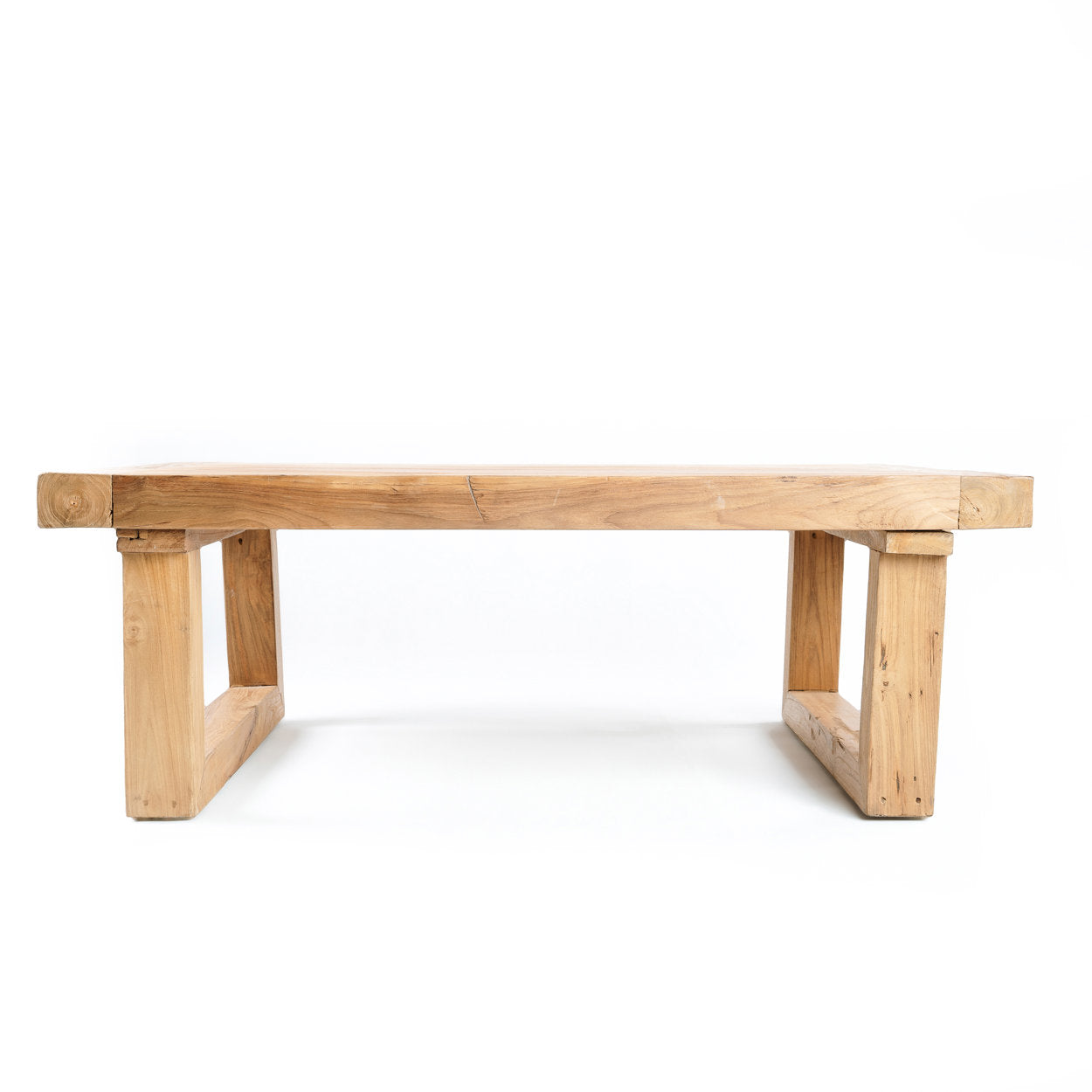 De salontafel van teruggewonnen teakhout - naturel