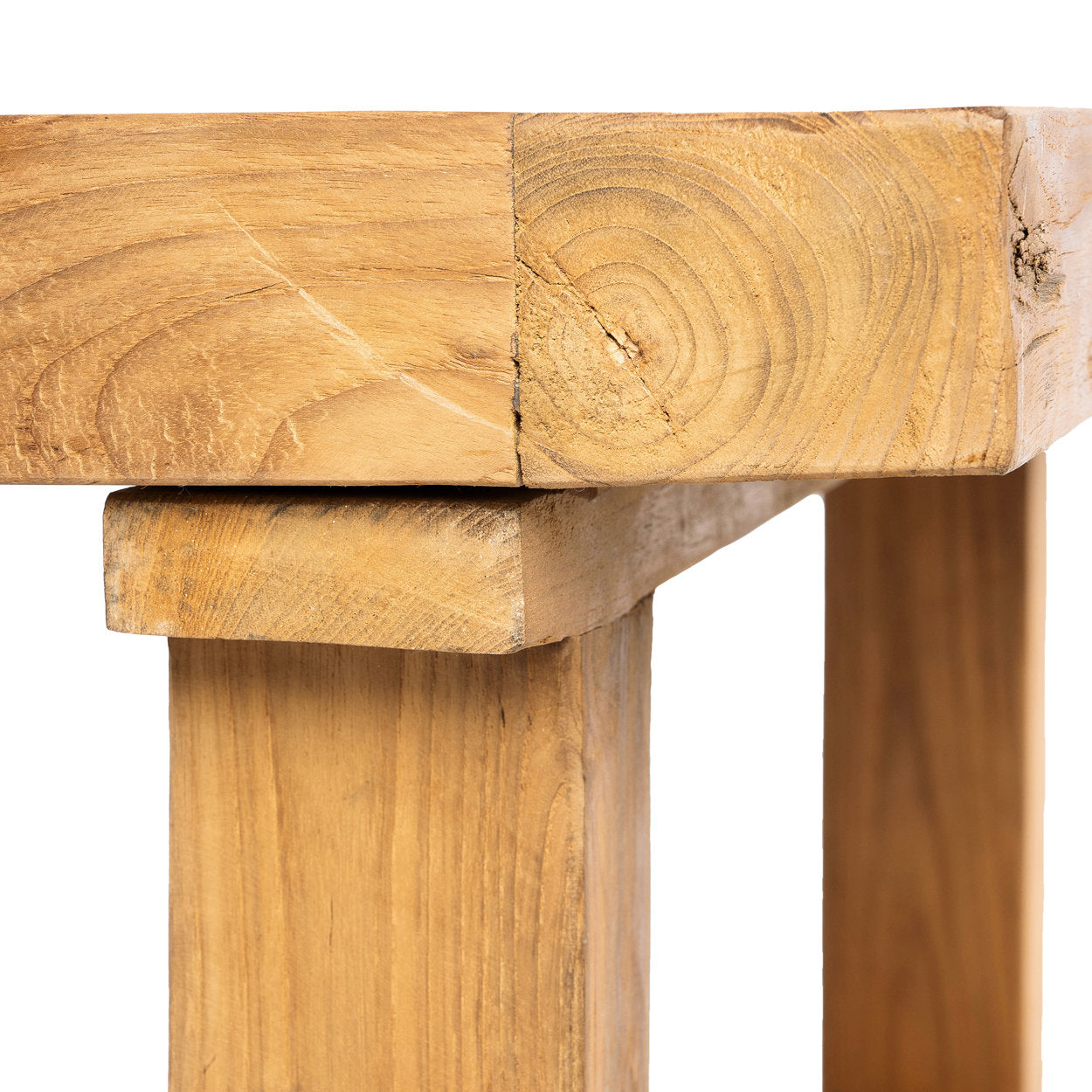 De salontafel van teruggewonnen teakhout - naturel