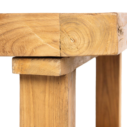 De salontafel van teruggewonnen teakhout - naturel