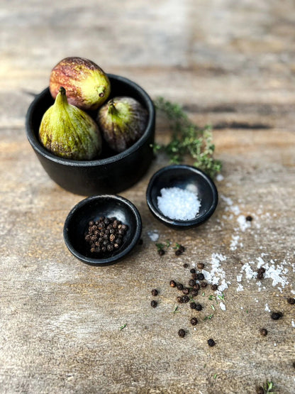 Bazar Bizar De Verbrande Cilinder Schaal - Zwart - Set van 3 - Home & Garden > Decor