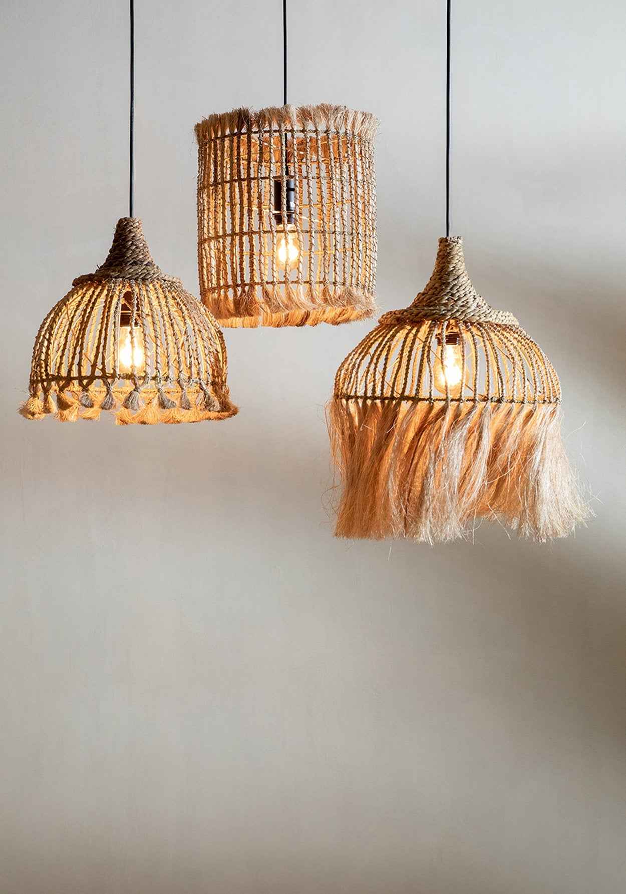 De Abaca-kwasthanger - naturel - S