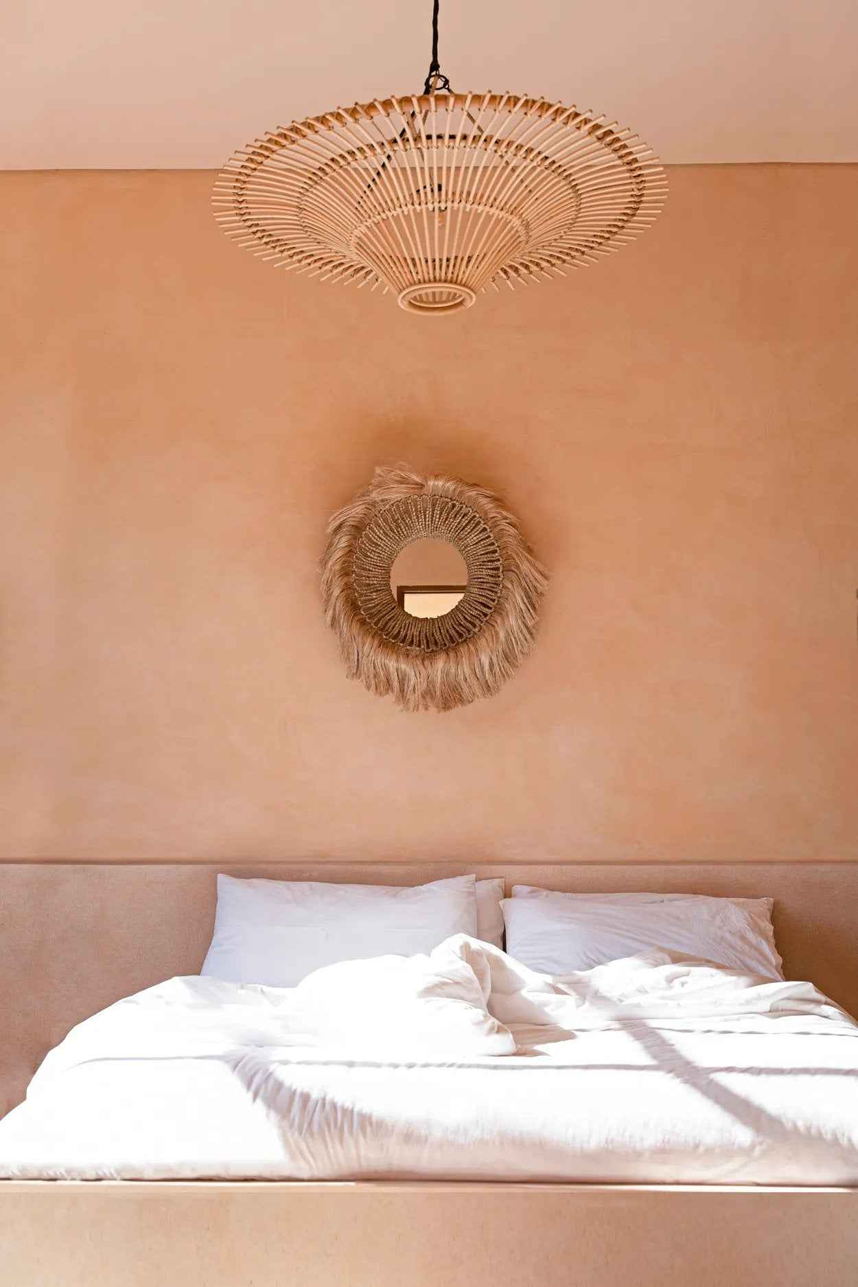 De Abaca Solomon Spiegel - Naturel
