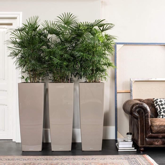 LECHUZA LECHUZA Bloembak Cubico Alto 40 ALL-IN-ONE Briljant Taupe -