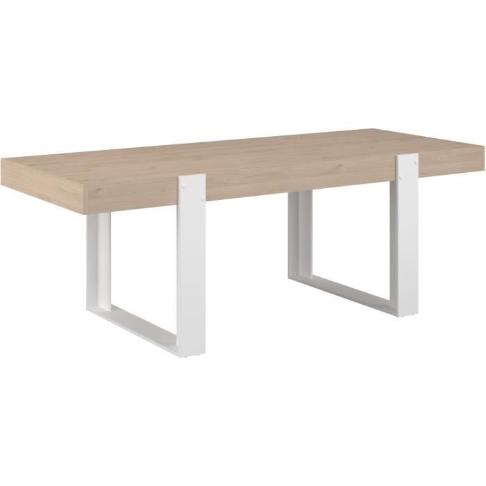 Eettafel - LOFT - Rechthoekig - Eiken / Wit - 8 personen - 223,9 x 93 x 78,6 - PARISOT