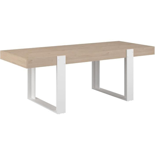 Eettafel - LOFT - Rechthoekig - Eiken / Wit - 8 personen - 223,9 x 93 x 78,6 - PARISOT