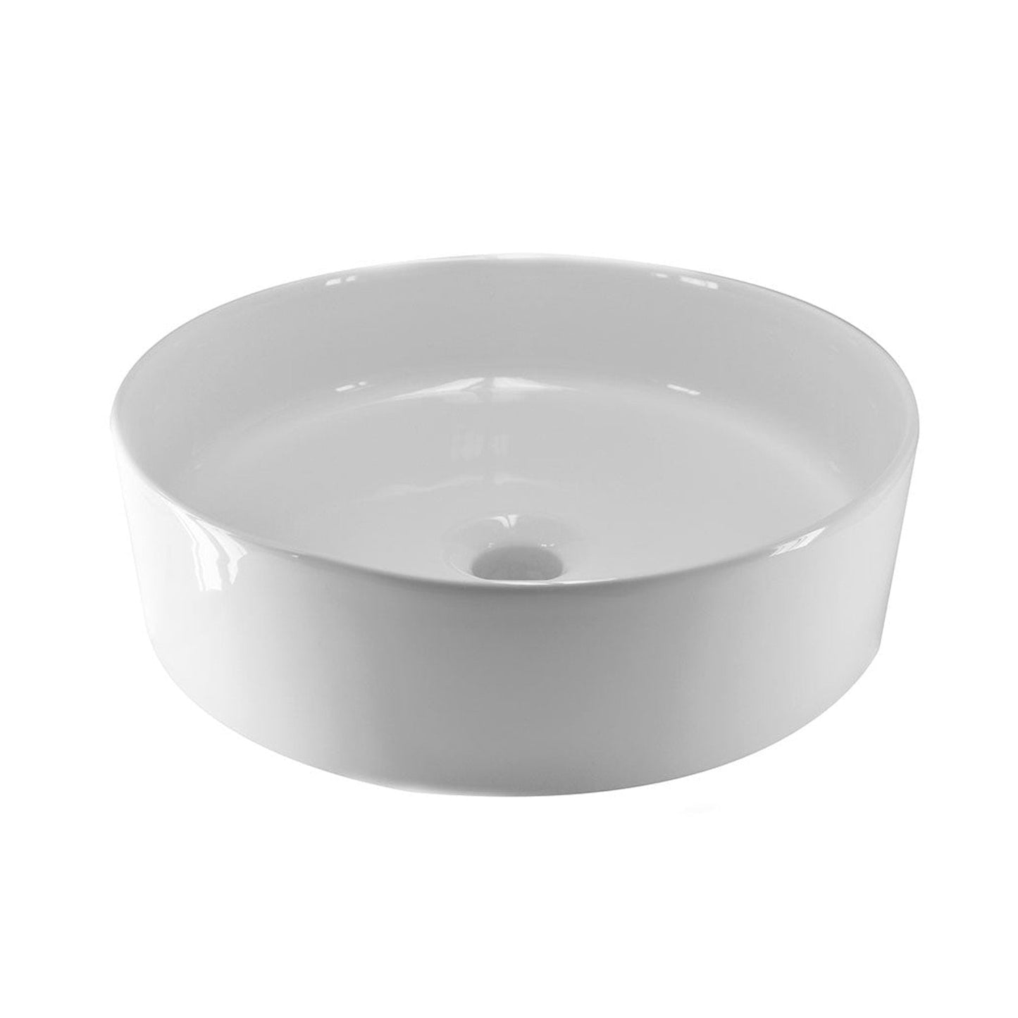 Link Design Ronde Wastafel Wiesbaden Diameter 40Cm in Wit Wastafels Sanitairluxe