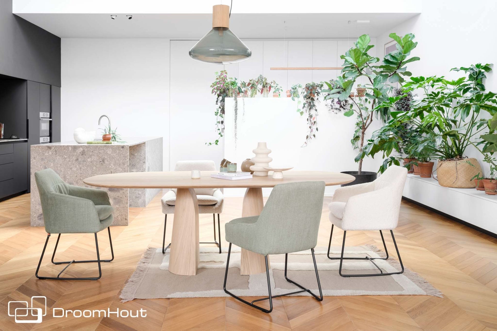 Eettafel Mobitec Blossom Eettafel DroomHout