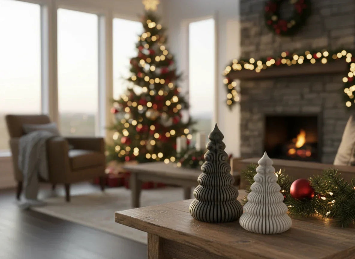 Moderne Kerstboom Tafeldecoratie interieur Flakkee3D