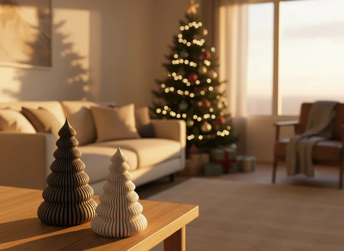Moderne Kerstboom Tafeldecoratie interieur Flakkee3D