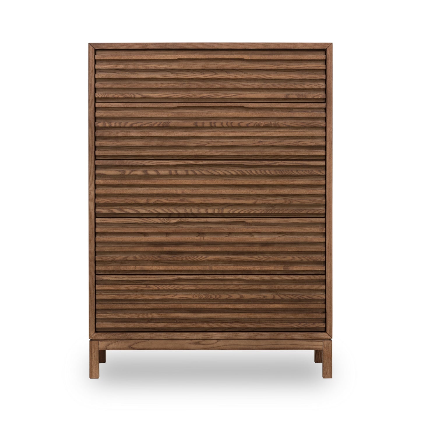 Modus Furniture International Tanner vijfladige kast van essenhout in Roux. -