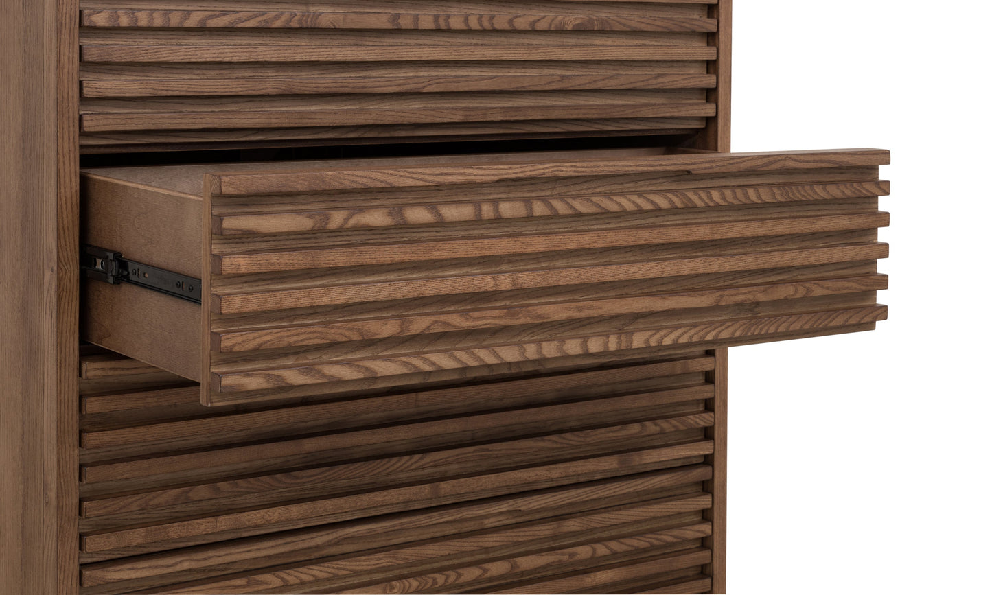 Modus Furniture International Tanner vijfladige kast van essenhout in Roux. -