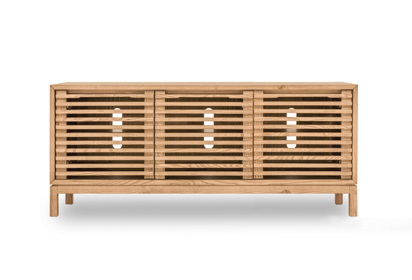 Modus Furniture International Tanner Drievoudige Mediameubel in Flaxen -