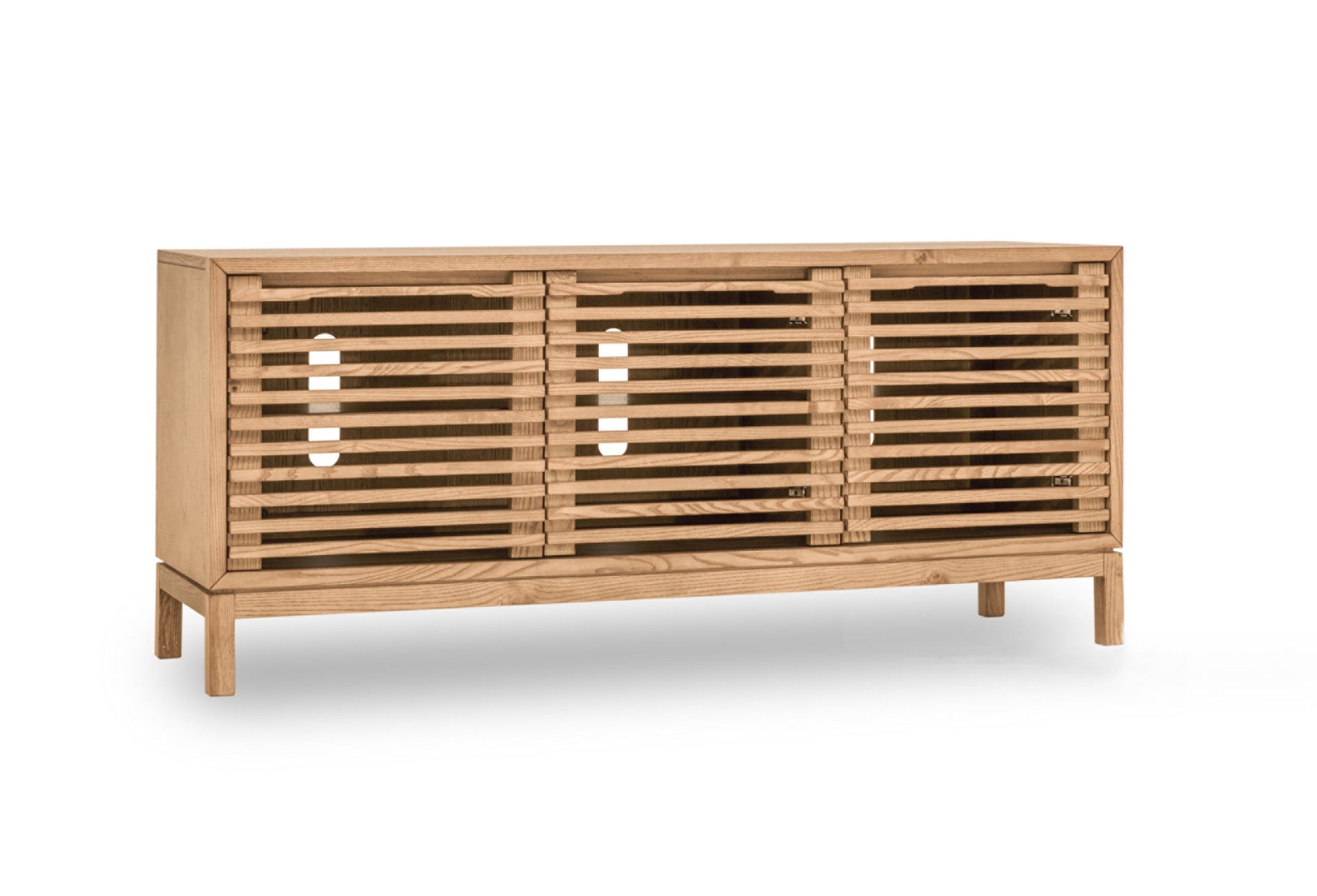 Modus Furniture International Tanner Drievoudige Mediameubel in Flaxen -