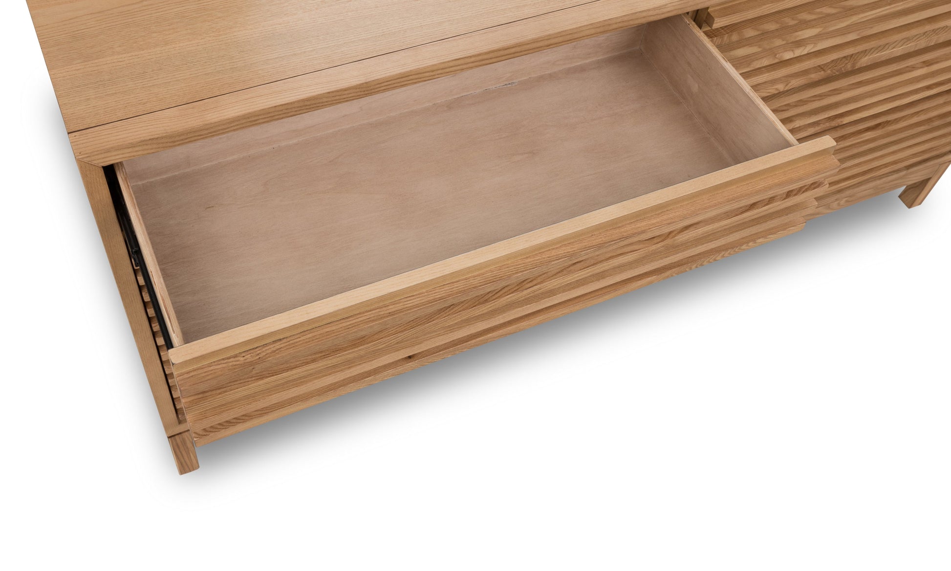 Modus Furniture International Tanner Zes Laden As Houten Dressoir in Vlasachtig -