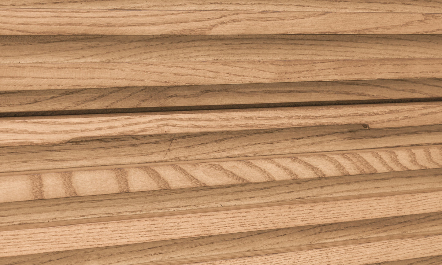 Modus Furniture International Tanner vijfladige kast van essenhout in vlasgeel. -