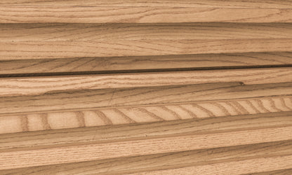 Modus Furniture International Tanner vijfladige kast van essenhout in vlasgeel. -