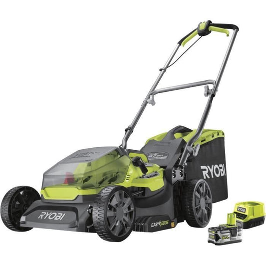 RYOBI 18V LithiumPlus Brushless Trimmer 37cm - 1 5.0 Ah Battery - 1 Fast Charger - RY18LMX37A-150