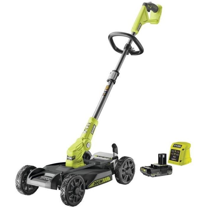 RYOBI RY18LMC30A-120 Self-Propelled Mower - 18V - Cutting Width 30cm - Mulching Function - Lithium Battery + Charger Included