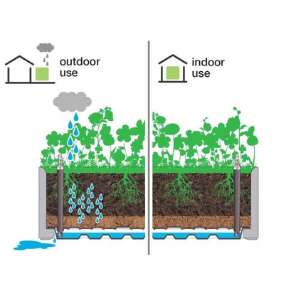 STEFANPLAST Natural Deluxe rechthoekige plantenbak met trellis - 100 x 43 x H 142 cm  - Antraciet
