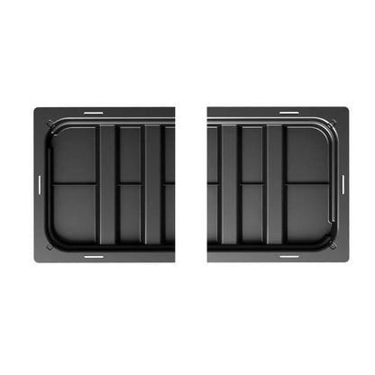 STEFANPLAST Natural Deluxe rechthoekige plantenbak met trellis - 100 x 43 x H 142 cm  - Antraciet