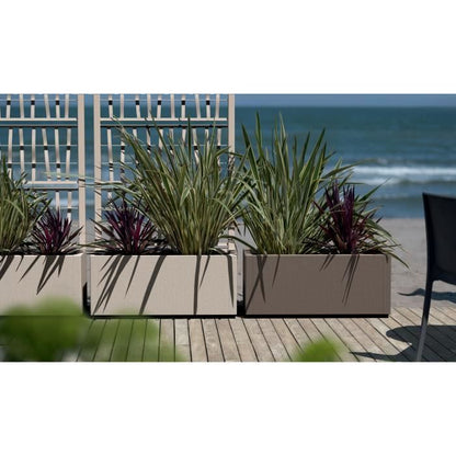 Ethica rectangular flower box 80 cm taupe