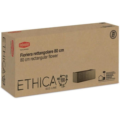 Ethica rectangular flower box 80 cm taupe