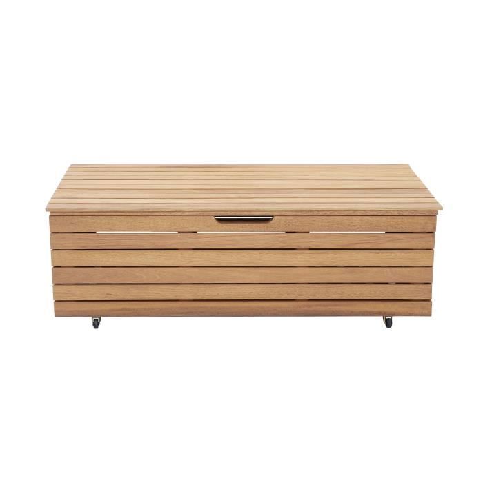 Tuinkast 190L in exotisch FSC eucalyptushout - 190 L  - Met wielen - Teakeffect