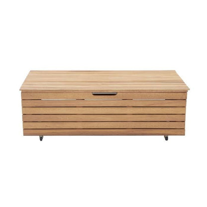 Tuinkast 190L in exotisch FSC eucalyptushout - 190 L  - Met wielen - Teakeffect