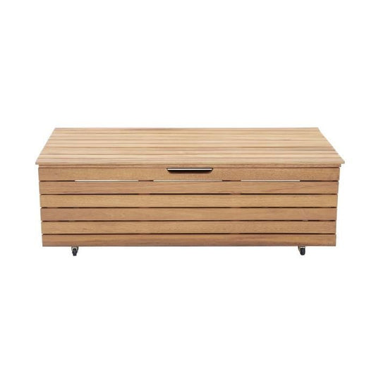 Tuinkast 190L in exotisch FSC eucalyptushout - 190 L  - Met wielen - Teakeffect