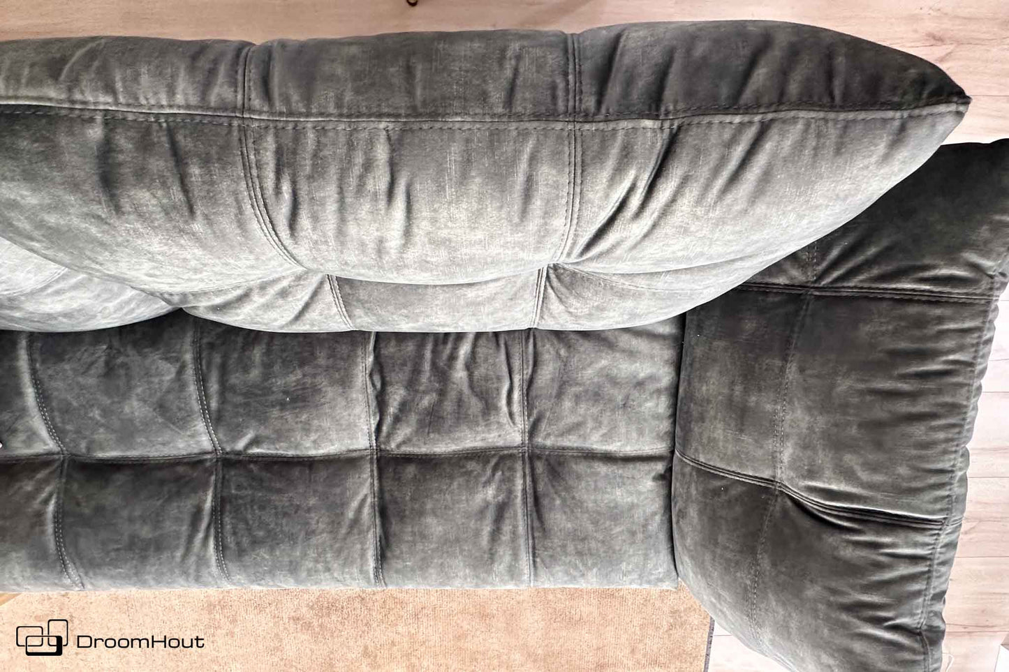 Bank San Diego 3-zits Towerliving - Fuji donkergroen- 1 stuk - showroommodel