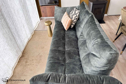 Bank San Diego 3-zits Towerliving - Fuji donkergroen- 1 stuk - showroommodel