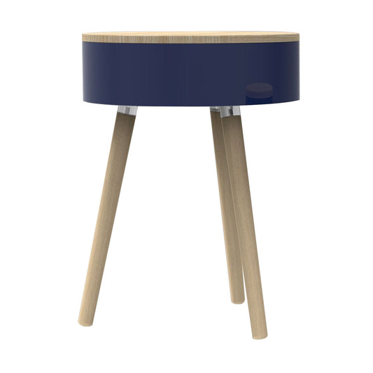 Skittle Tafel Jumbo rond hout blauw