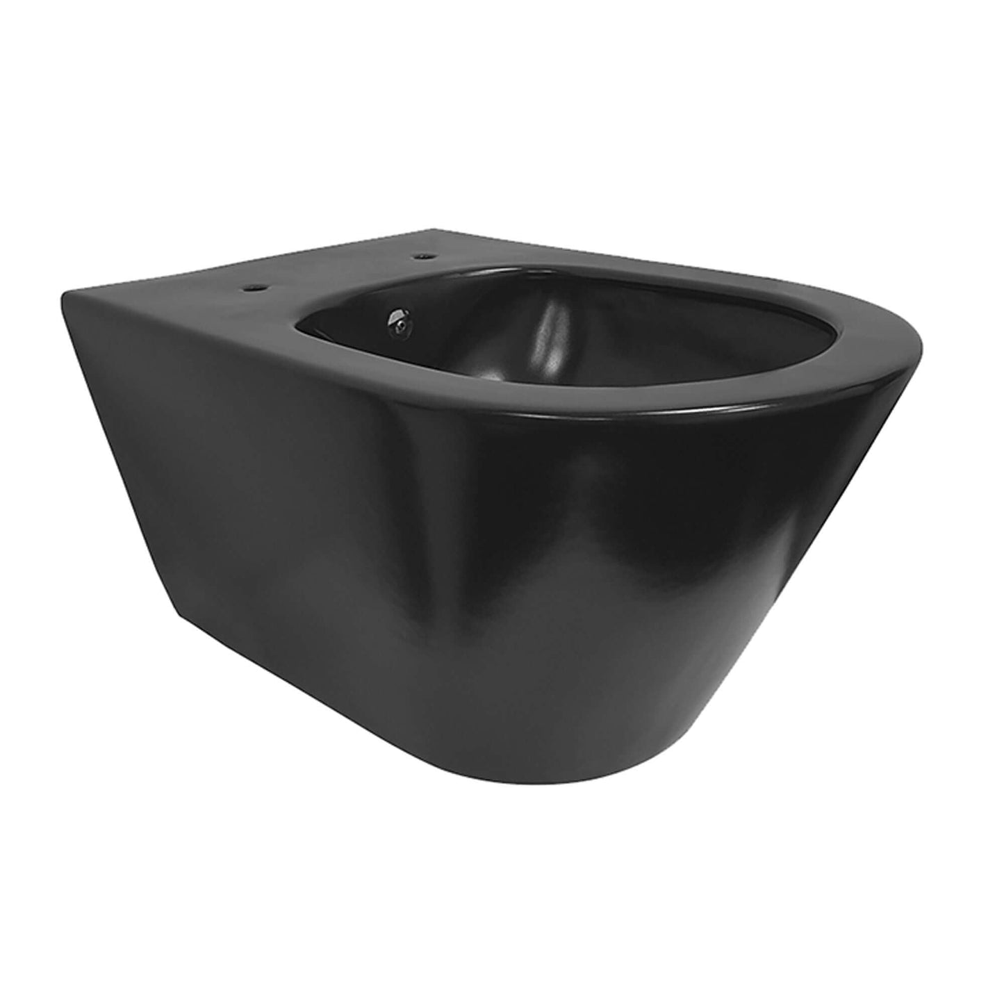 Stereo randloos wandtoilet 53 cm matzwart (exclusief zitting), Wiesbaden