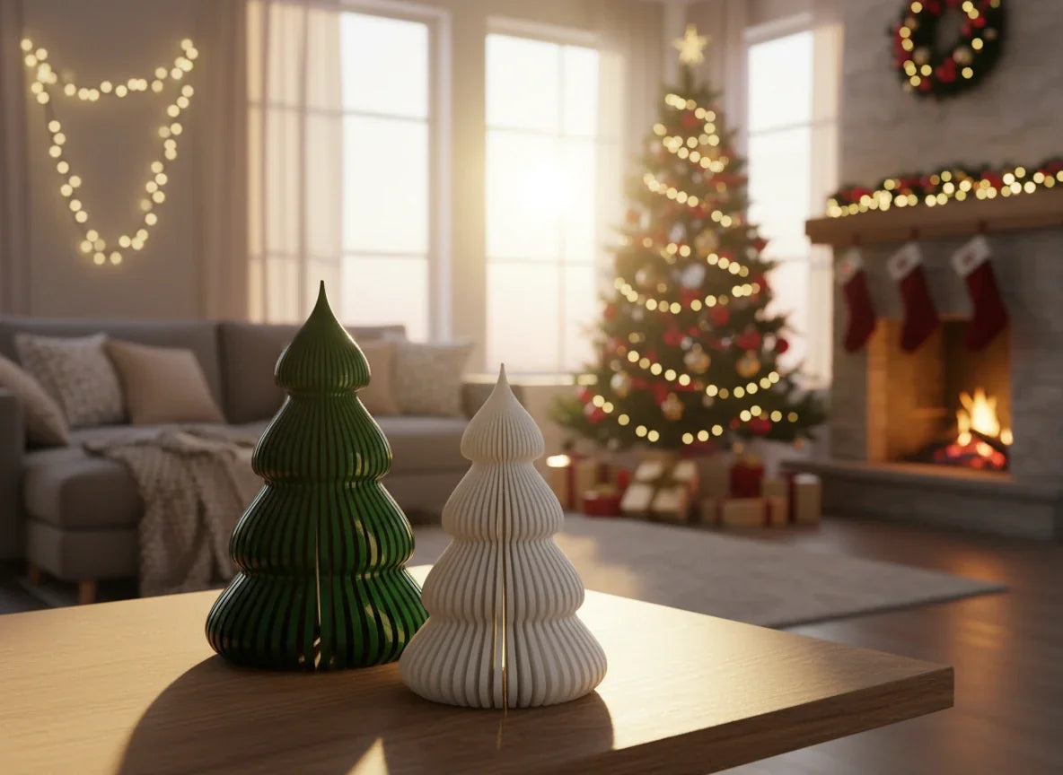 Sierlijke kerstboom tafeldecoratie interieur Flakkee3D