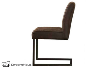 Stoel Tower Living Ferro donker bruin donker bruin Stoel DroomHout
