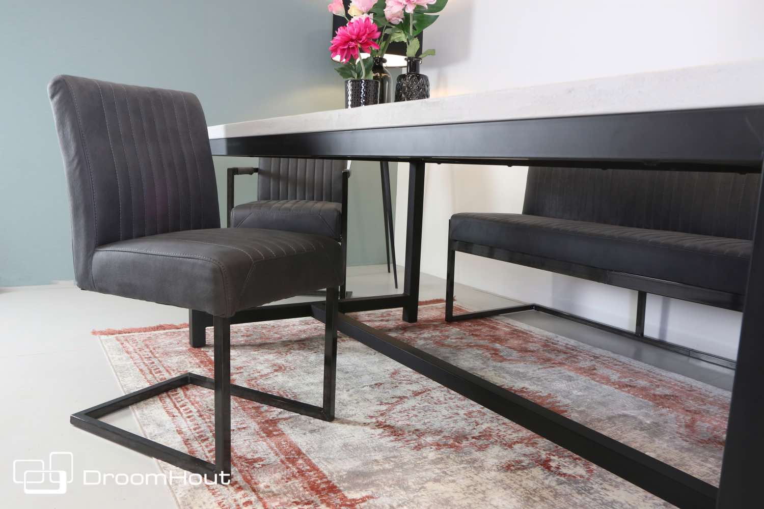 Stoel Tower Living Ferro antraciet antraciet Stoel DroomHout