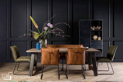 Stoel Tower Living Seda green zonder armleuning green zonder armleuning DroomHout