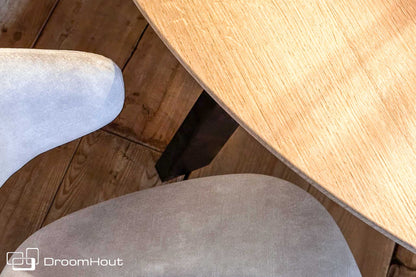 Massieve Ronde Eettafel Fabio DroomHout Voor Kleine Ruimtes Eettafel DroomHout