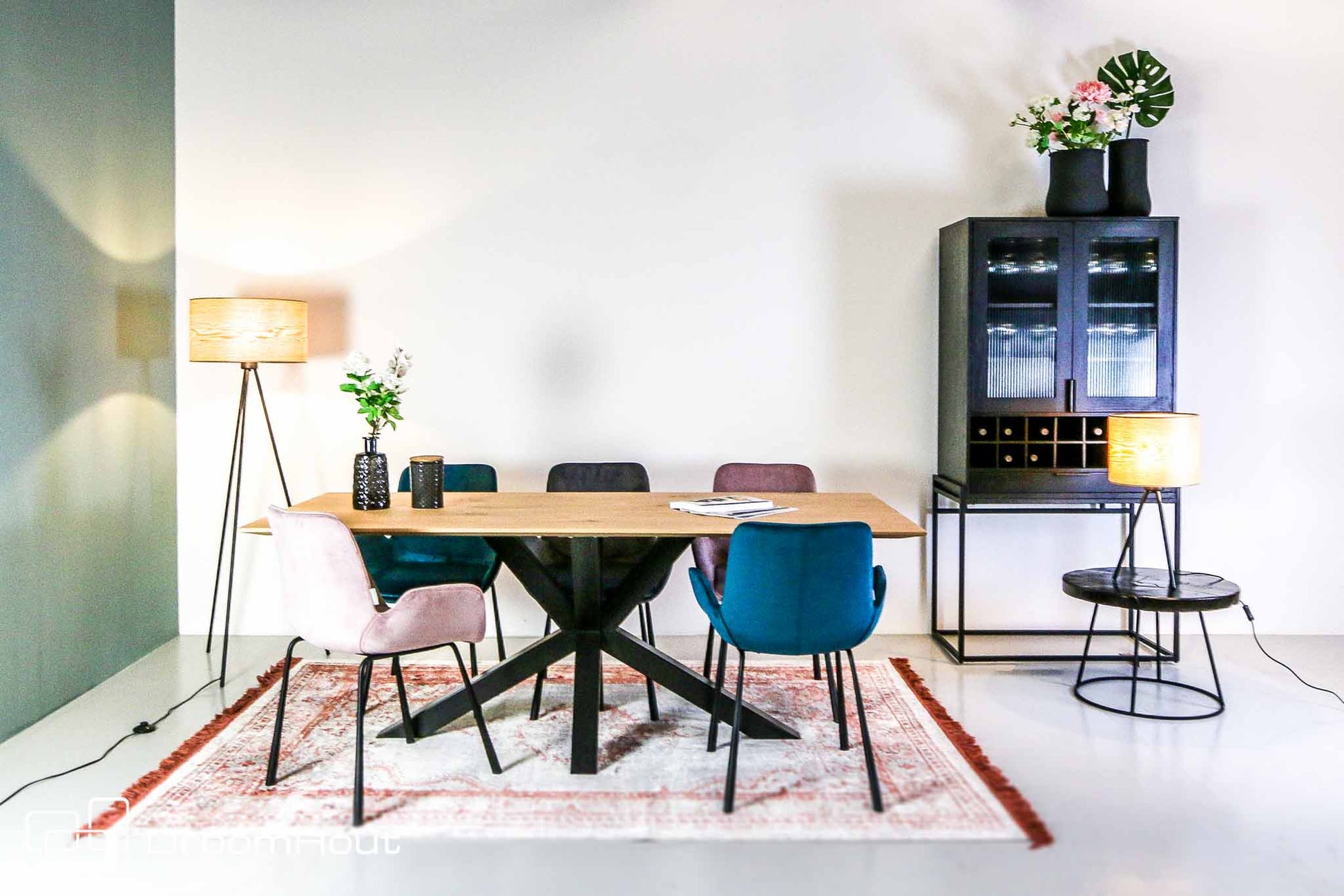 Eettafel DroomHout Giovane blank eiken lak rechte rand blank eiken lak rechte rand Eettafel DroomHout