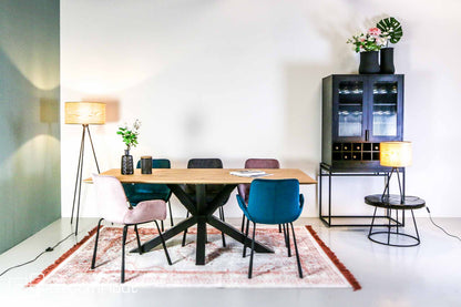 Eettafel DroomHout Giovane blank eiken lak rechte rand blank eiken lak rechte rand Eettafel DroomHout